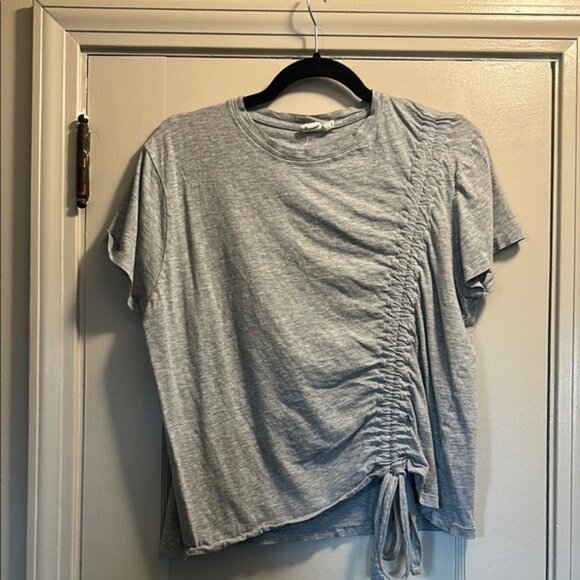 Gray Ruched Women's Top - Picture 1 of 4